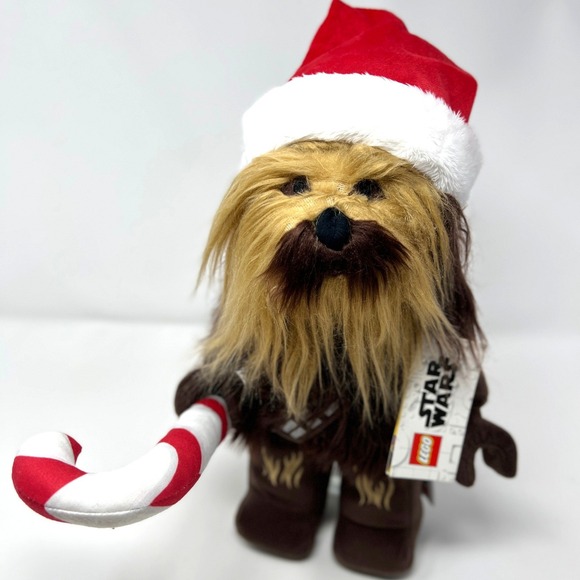 Lego Other - LEGO Star Wars Chewbacca Holiday Santa Hat Candy Cane Plush Wookiee 2020 NWT‎